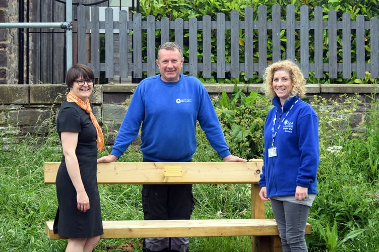 Brecon bench installation