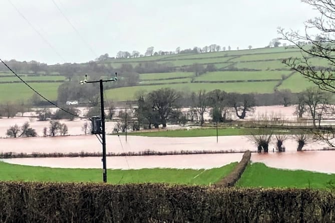 Flooding at Gilestone Farm in 2020