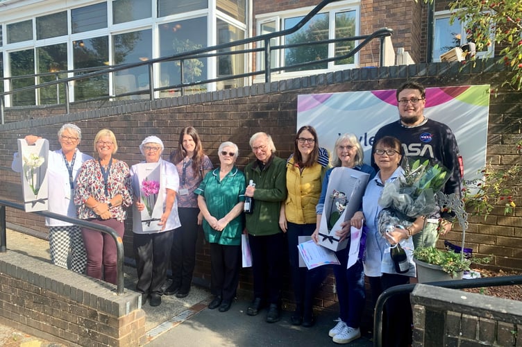 Staff at Wylesfield care home