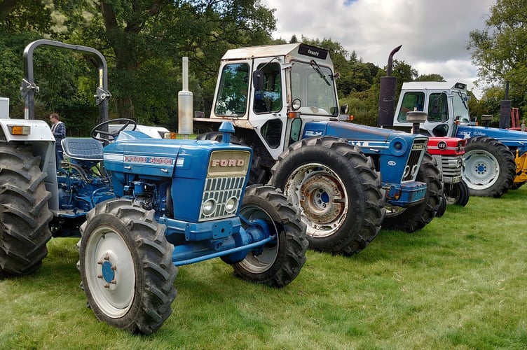 Some of the classic tractors on display