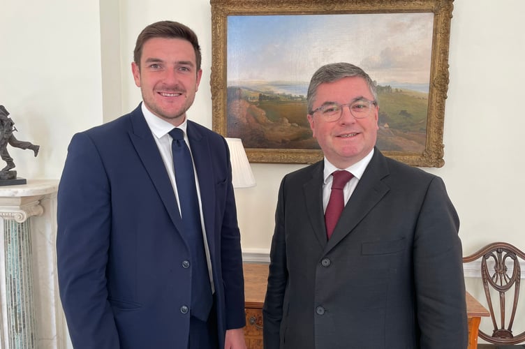 James Evans with Robert Buckland