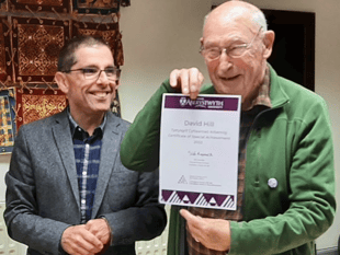 University award for Welsh learner David