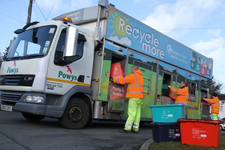 Bin lorry Powys