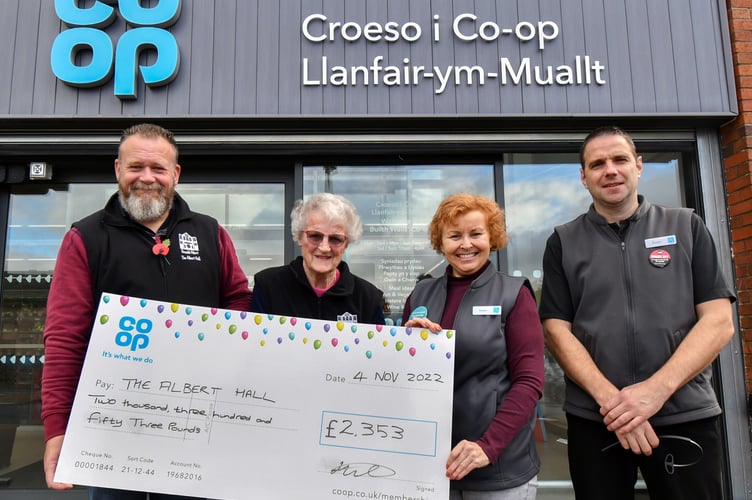 Coop - Pic 1 - Albert Hall cheque