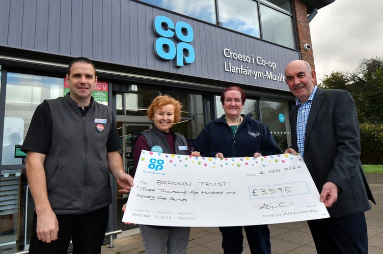 Coop - Pic 2 - Bracken Trust cheque