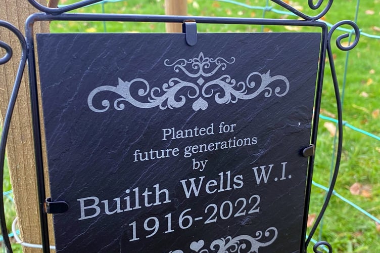 Builth WI plaque