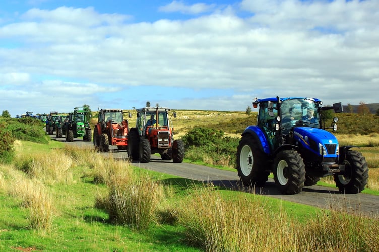Mervyn Prosser tractor run