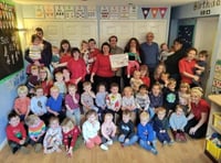 Llandrindod nursery raises over £2,000 for Bracken Trust