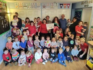 Llandrindod nursery raises over £2,000 for Bracken Trust