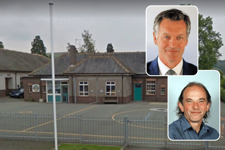 Llanfihangel Rhydithon Community Primary School and councillors
