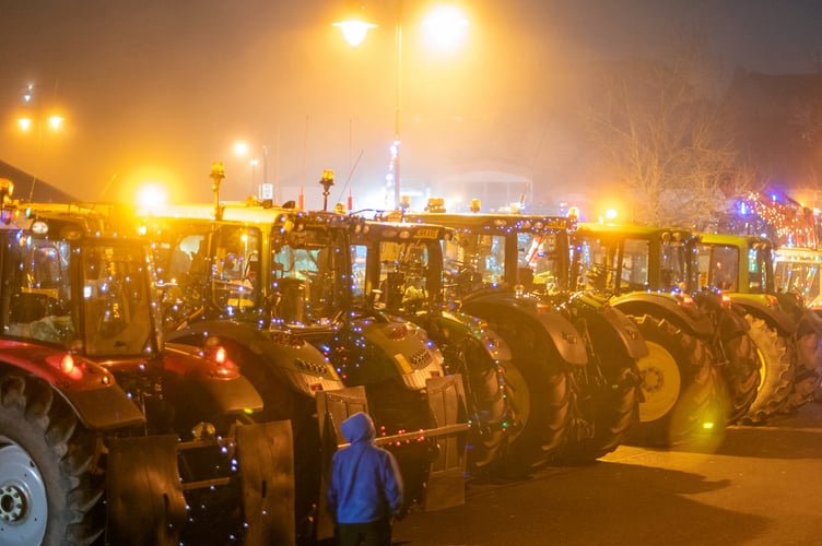 Tractors in Morrisons