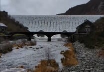 Wales’ ‘Niagara Falls’: Elan Valley dam overspills