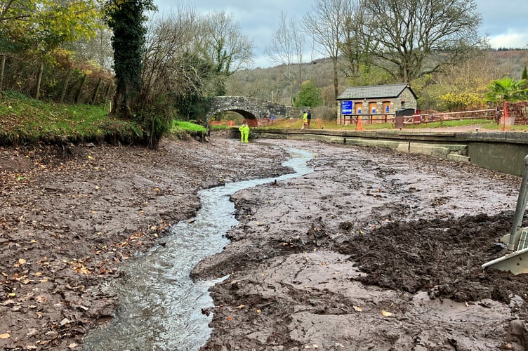 Llangynidr Lock Flight 65 drained.