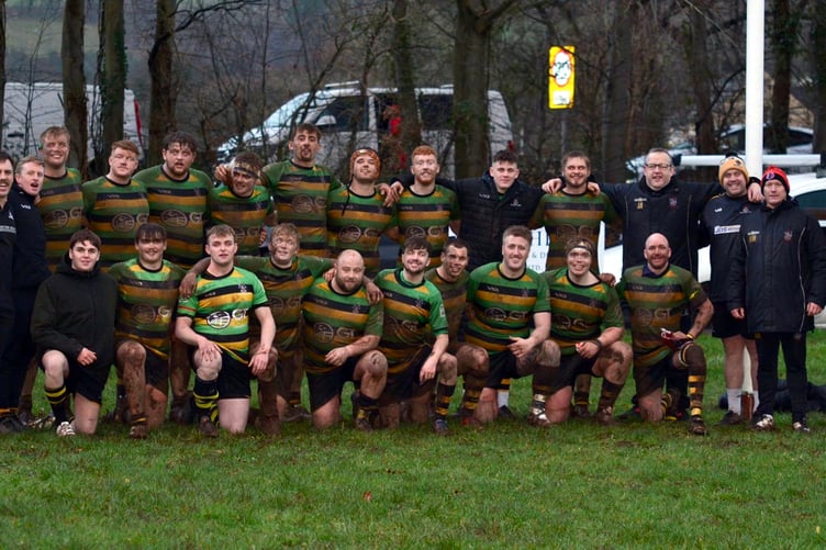 Crickhowell RFC after Crumlin match