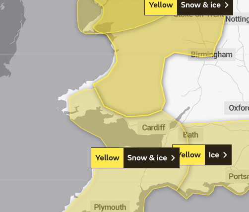 Powys hit with yellow weather warning