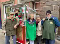 Rugby raffle winners claim prizes in Brecon