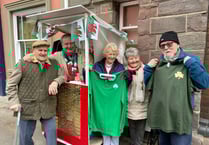 Rugby raffle winners claim prizes in Brecon