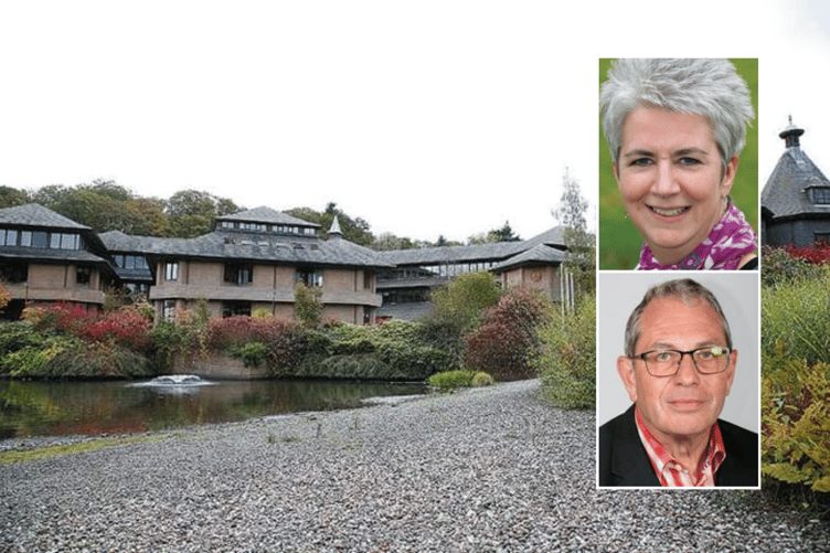 Head of Finance Jane Thomas and Cllr Pete Lewington