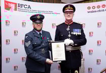 Sergeant Gareth Evans awarded Lord-Lieutenant’s Certificate of Merit