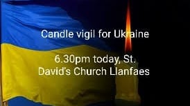 St. David's Church holding service to mark one year of War in Ukraine