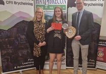 Rachel is named Brecknock YFC Junior Member of the Year!