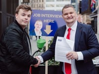 Brecon man secures new job after 'bizzare' London street interview
