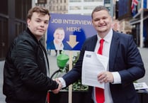 Brecon man secures new job after 'bizzare' London street interview