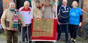 Brecon Six Nations raffle winners receive prizes