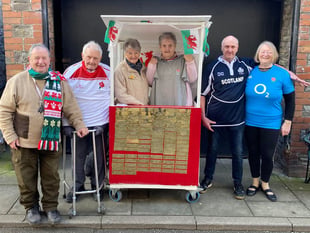 Brecon Six Nations raffle winners receive prizes