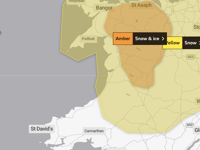 Amber weather warnings issued over North Powys