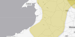 Yellow weather warnings for ice over Powys