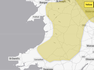 Yellow weather warnings for ice over Powys