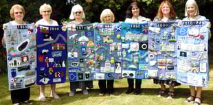 First and last chance to see wall hanging maps at Wonderwool Wales