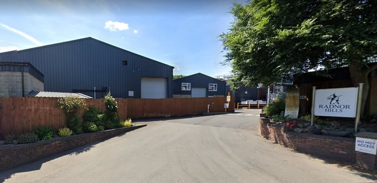 Radnor Hills water bottling plant near Knighton.