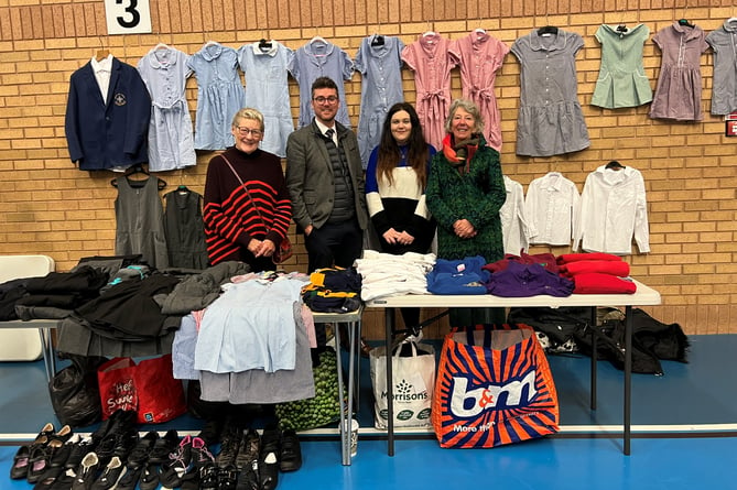 The Swop Shop at a Family Fun Day at Brecon Leisure Centre.