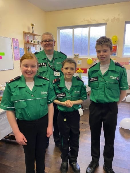 Some Masteg Division members at the reception.