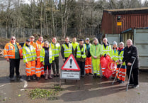Llangattock gets a spring clean thanks to local volunteers