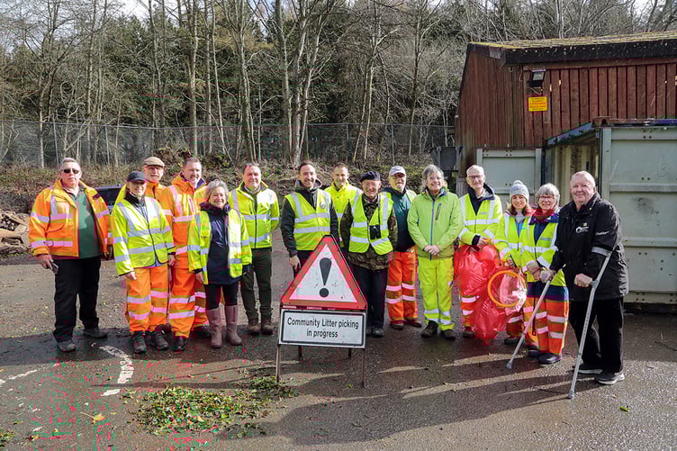 Llangattock litter pick - March 2023