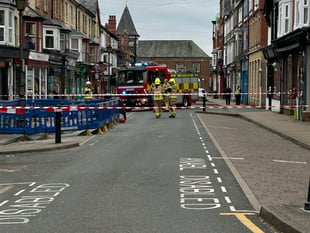 Llandrindod Wells road was closed due to underground electrical issue