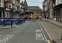 Llandrindod Wells road was closed due to underground electrical issue