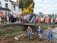 Easter duck race raises more than £1,000 for Talgarth Festival