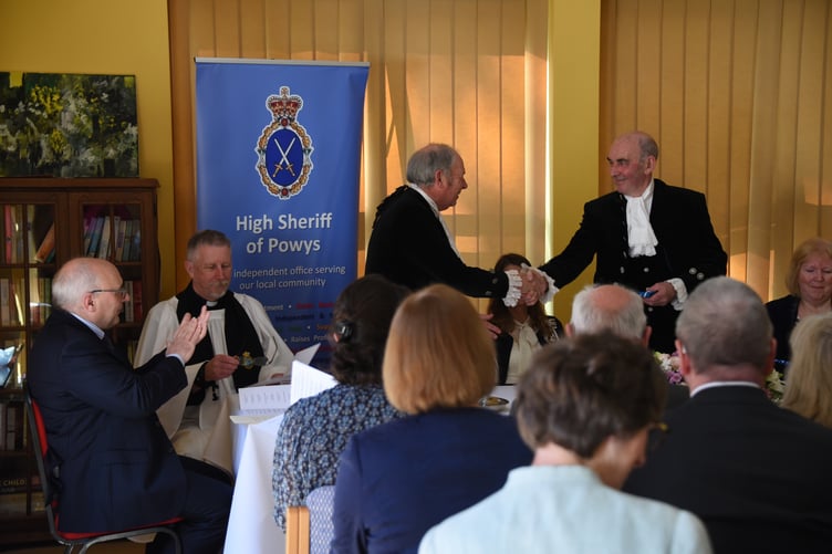 Declaration of The High Sheriff of Powys Reg Cawthorne Esq 15th April 2023