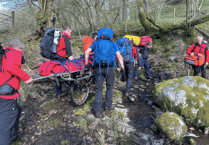 Paramedics and rescue teams tend to walker with lower leg injury