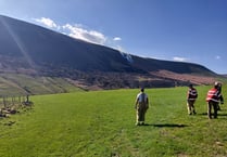 Helicopter called in to help with 60-hectare grass fire in Talgarth