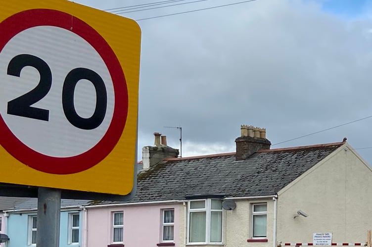 20mph sign