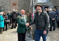 Ten-foot statue unveiled to commemorate Welsh hymn writer