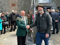 Ten-foot statue unveiled to commemorate Welsh hymn writer