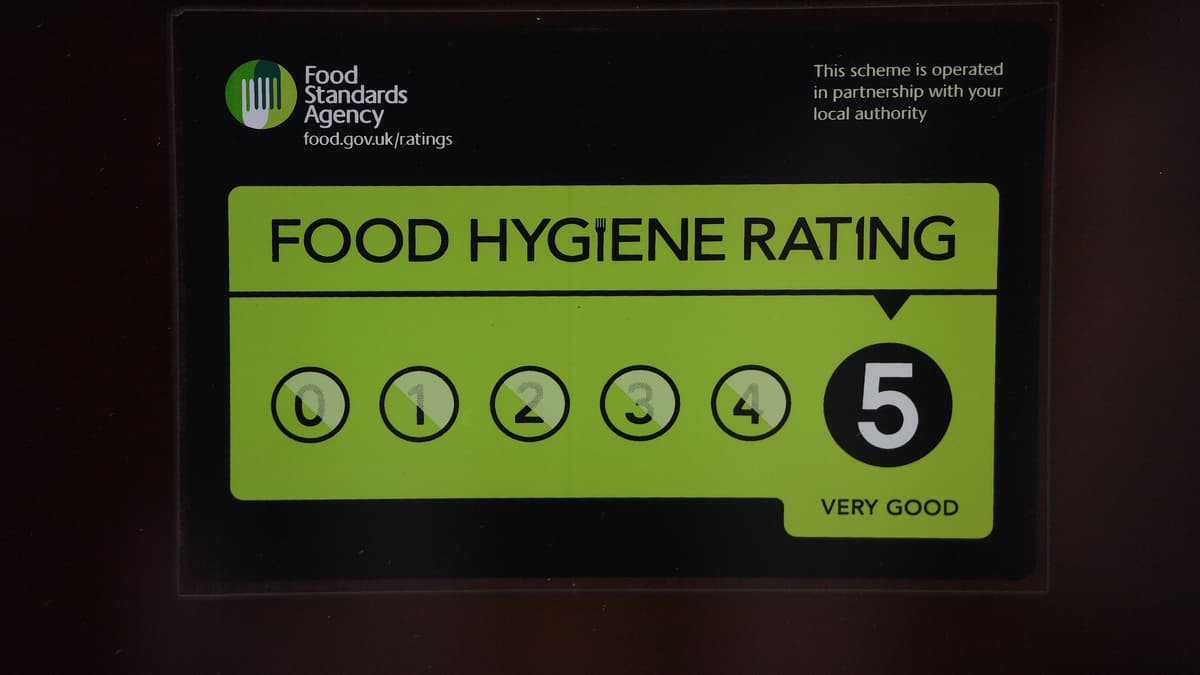 Food hygiene ratings handed to six Powys establishments 