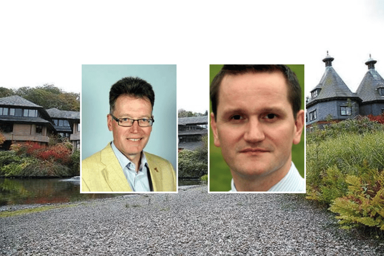 Cllr Jake Berriman and Gwilym Davies