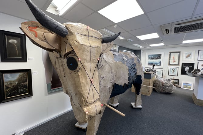 The bull is made of 97% recyclable materials.